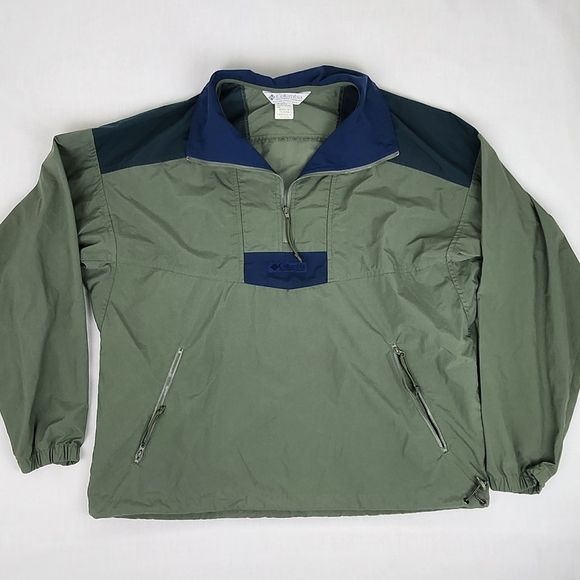 Columbia Other - Vintage Columbia 100% Nylon Pullover Windbreaker With Front Pocket.